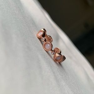 Orb Rose gold opal ring